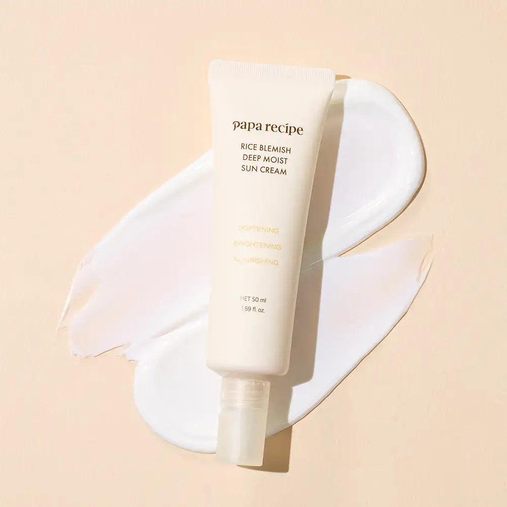 [비건 쌀 PDRN] 파파레서피 라이스 블레미쉬 딥 모이스트 선 크림 50ml